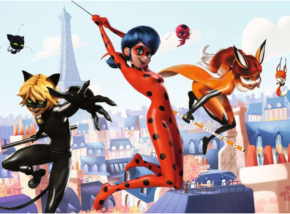 RAVENSBURGER Puzzle Kouzelná Beruška v Paříži XXL 100 dílků