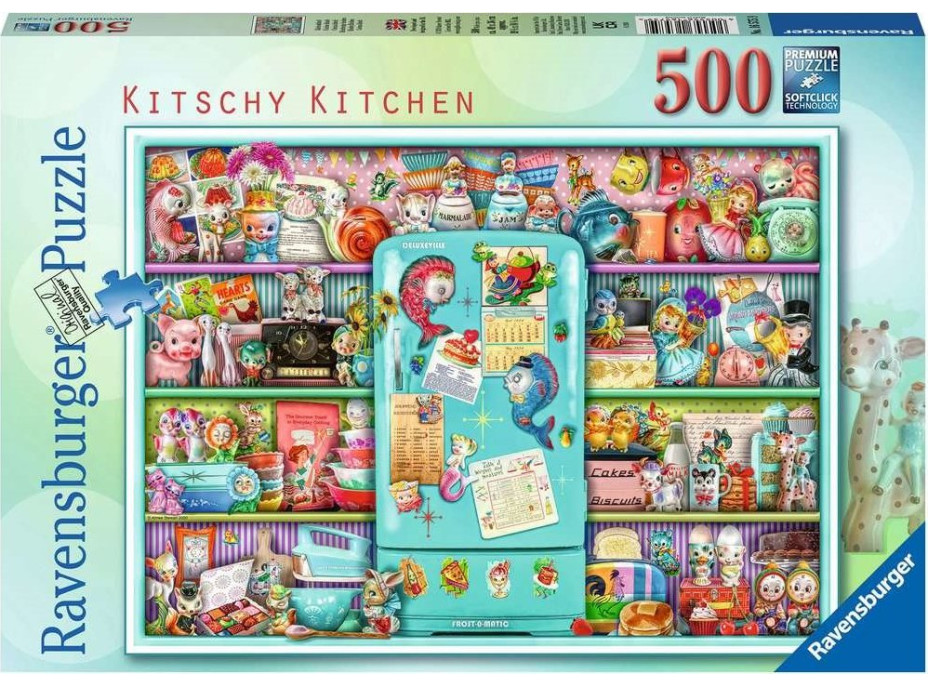 RAVENSBURGER Puzzle Kýčovitá kuchyně 500 dílků