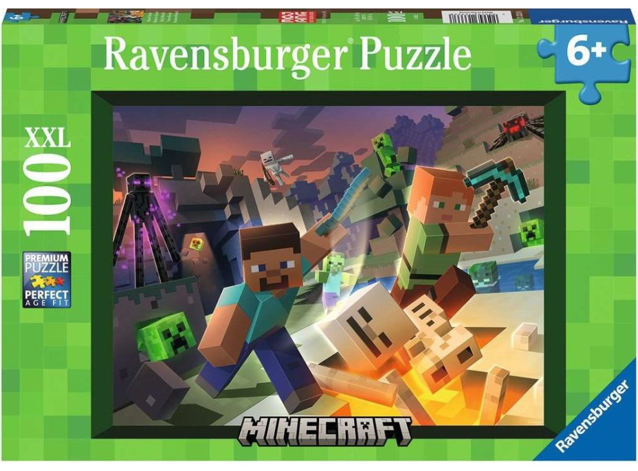 RAVENSBURGER Puzzle Minecraft: Monstra z Minecraftu XXL 100 dílků