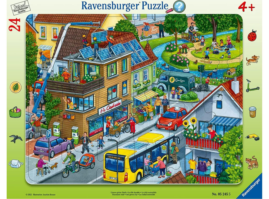 RAVENSBURGER Puzzle Naše zelené město 24 dílků