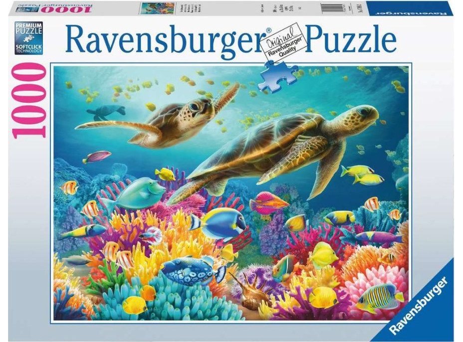 RAVENSBURGER Puzzle Pestrobarevný podmořský svět 1000 dílků