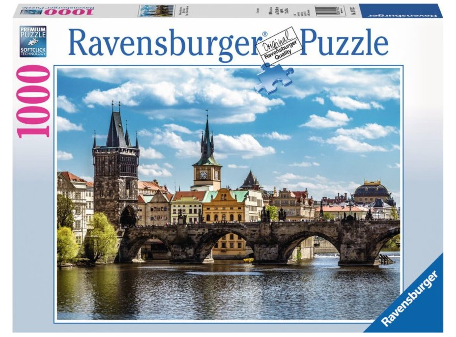 RAVENSBURGER Puzzle Pohled na Karlův most, Praha 1000 dílků