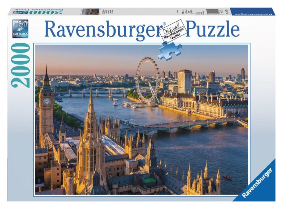 RAVENSBURGER Puzzle Pohled na Londýn, Velká Británie 2000 dílků