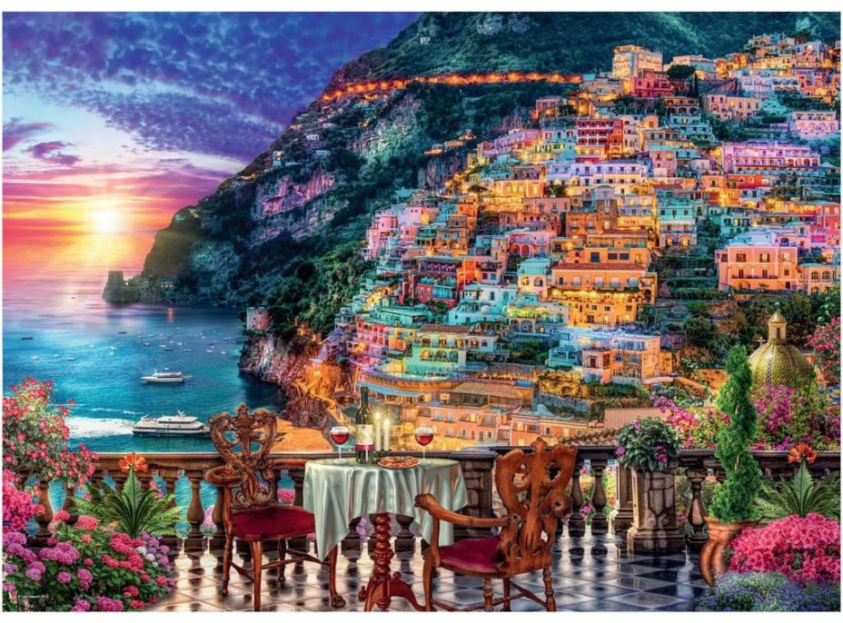 RAVENSBURGER Puzzle Positano, Itálie 1000 dílků