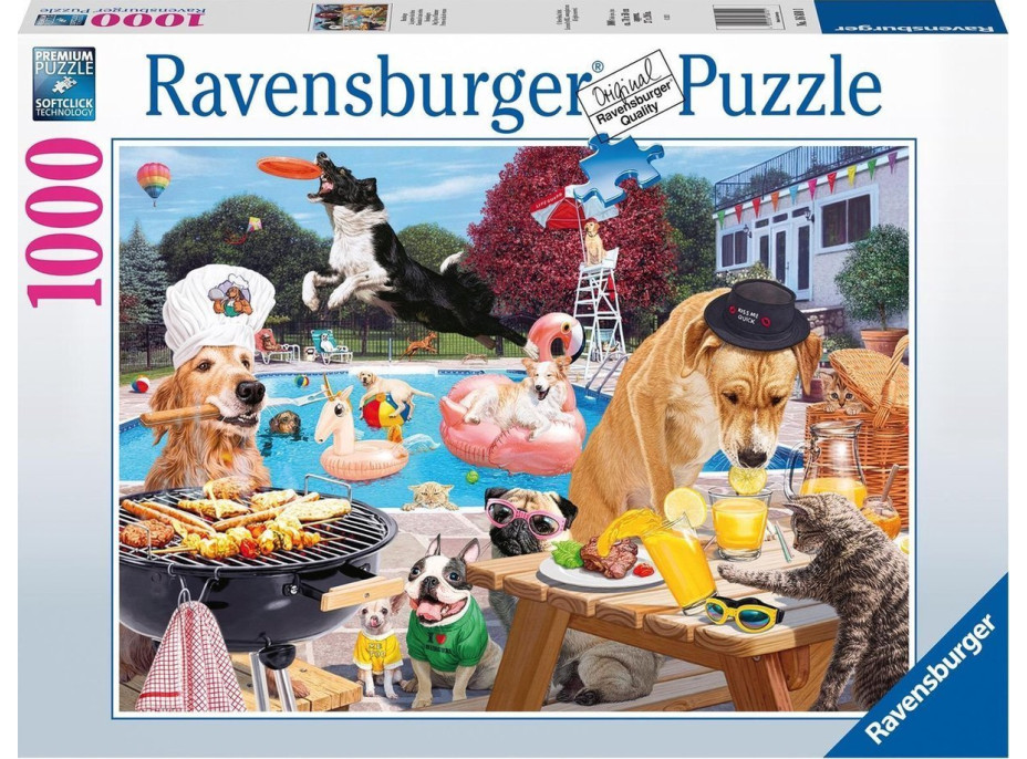 RAVENSBURGER Puzzle Psí léto 1000 dílků