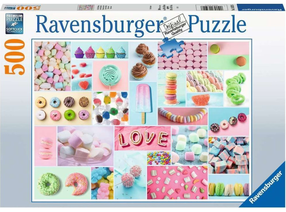 RAVENSBURGER Puzzle Sladké neřesti 500 dílků