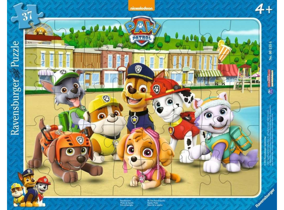 RAVENSBURGER Puzzle Tlapková patrola: Rodinné foto 37 dílků