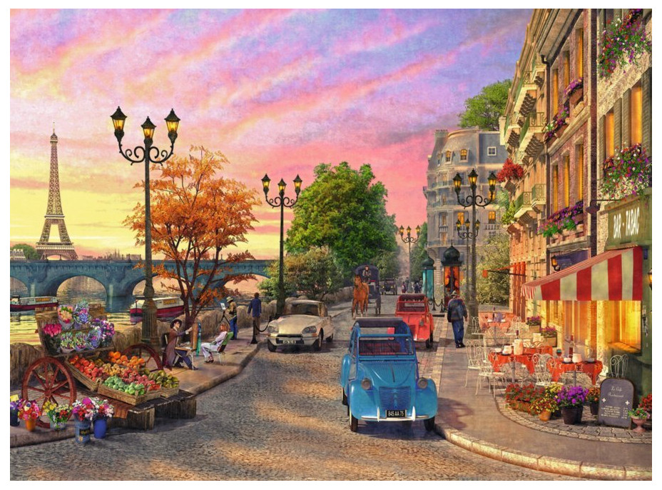 RAVENSBURGER Puzzle Večer v Paříži 500 dílků