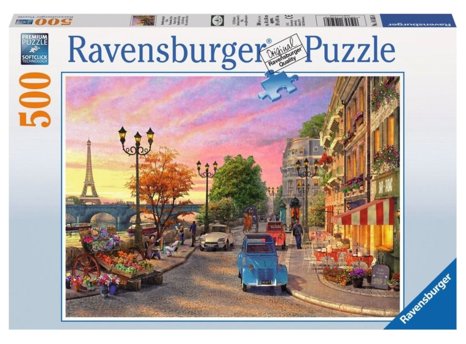 RAVENSBURGER Puzzle Večer v Paříži 500 dílků