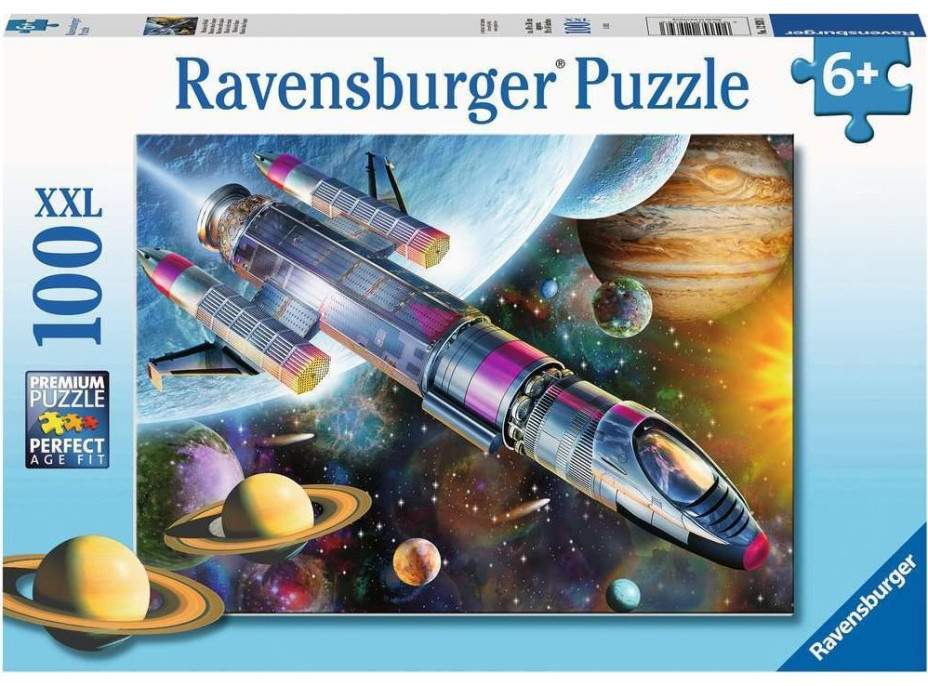 RAVENSBURGER Puzzle Vesmírná mise XXL 100 dílků