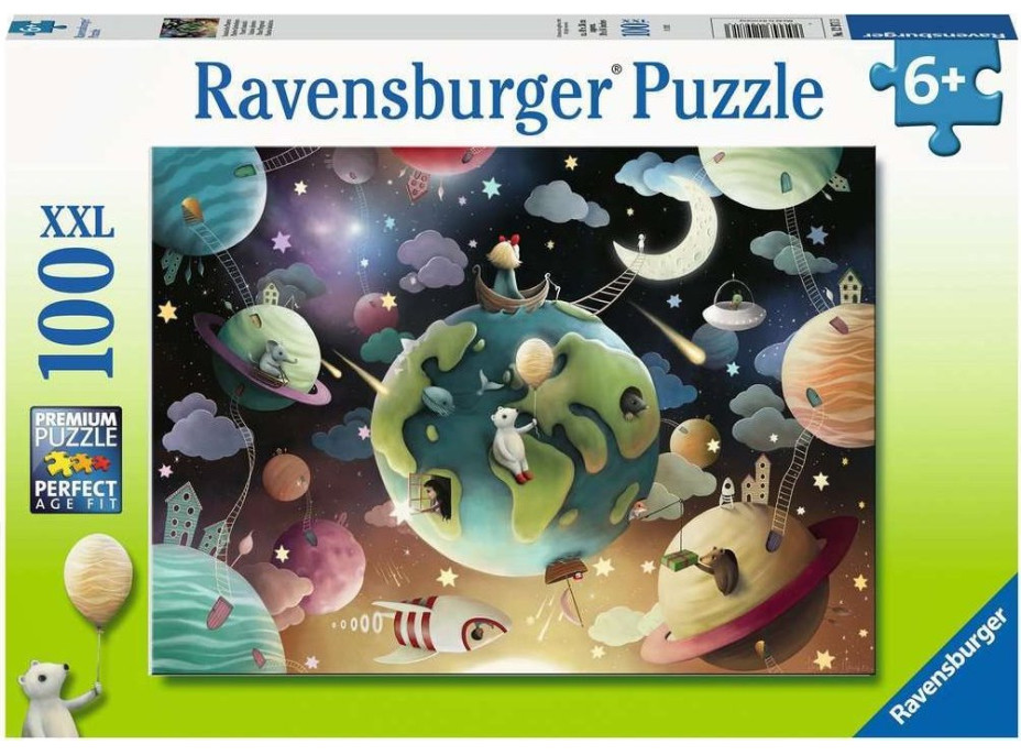 RAVENSBURGER Puzzle Vesmírné hřiště XXL 100 dílků