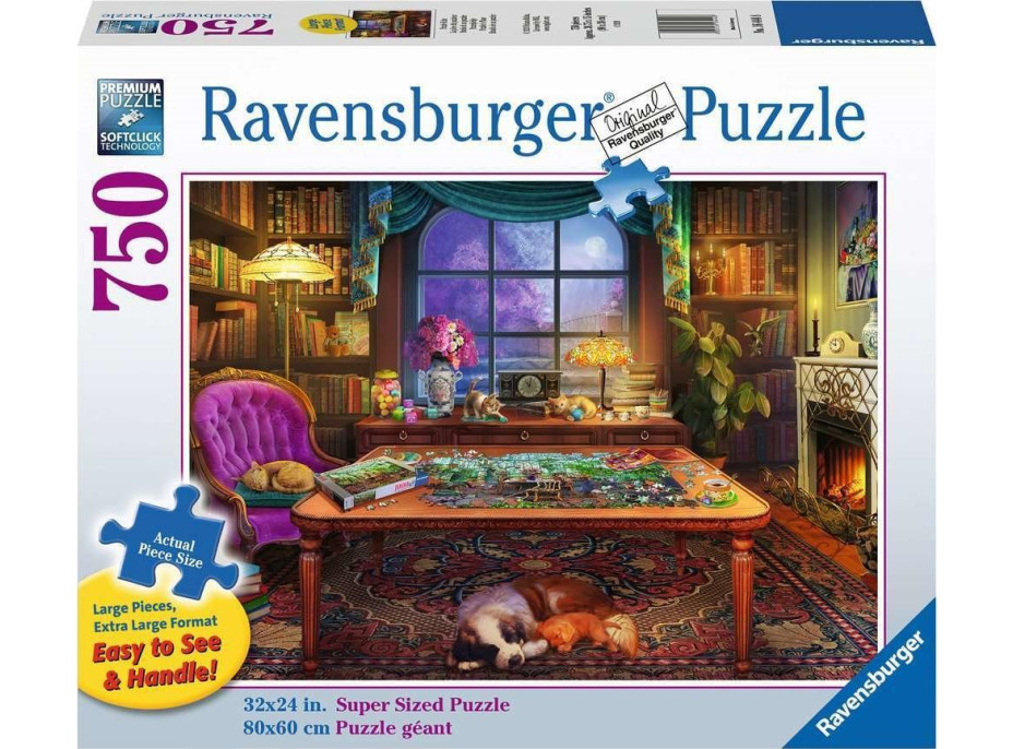 RAVENSBURGER Puzzle Útulná místa: Pro skládání puzzle XL 750 dílků