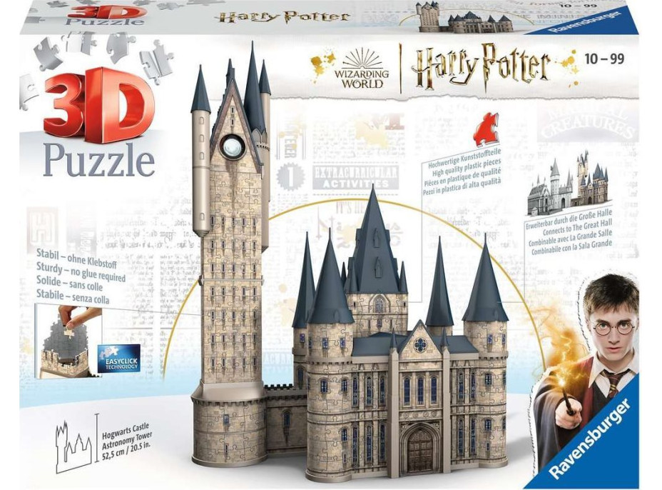 RAVENSBURGER 3D puzzle Harry Potter: Bradavice, Astronomická věž 615 dílků