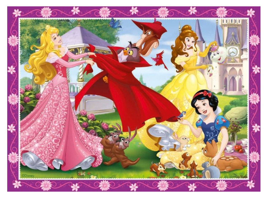 RAVENSBURGER Puzzle Disney Princezny: Láskyplná péče 4v1 (12,16,20,24 dílků)