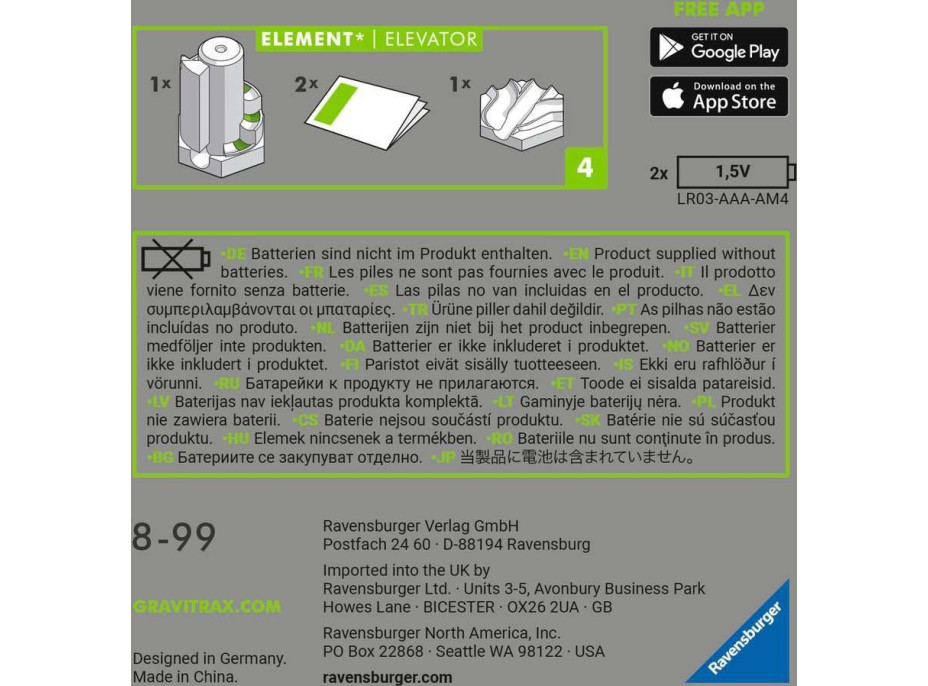 RAVENSBURGER GraviTrax Power Schodiště