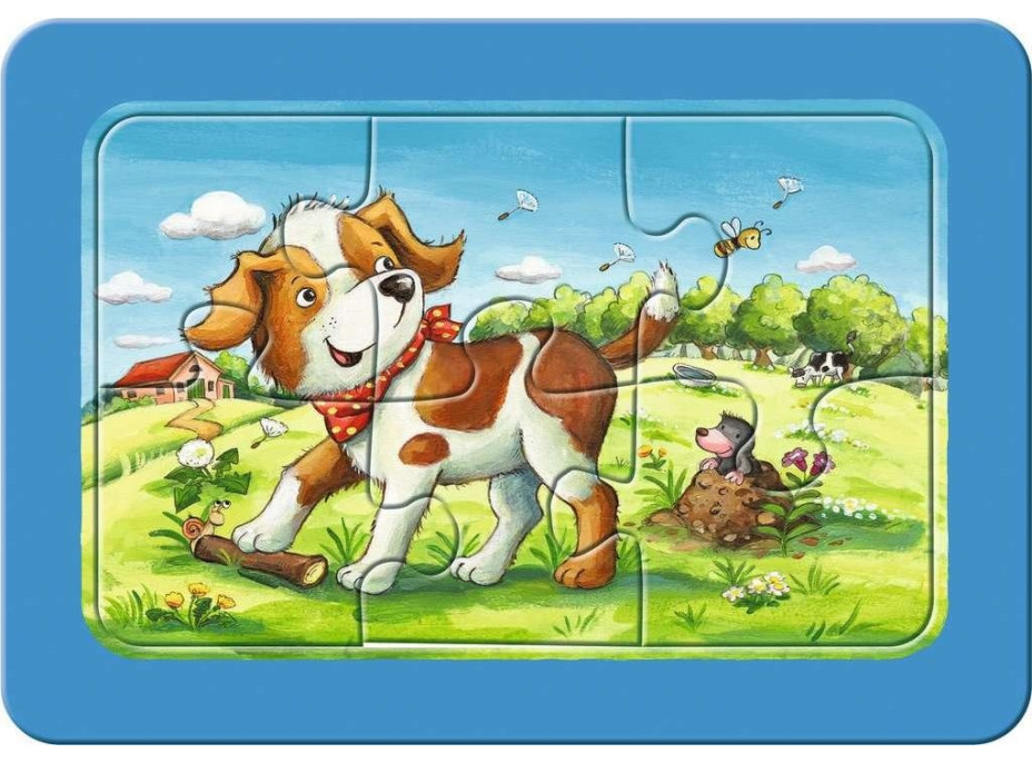 RAVENSBURGER Moje první puzzle Zvířecí kamarádi 3x6 dílků