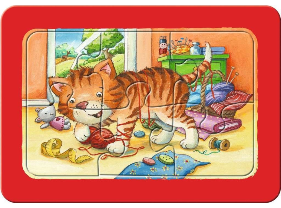 RAVENSBURGER Moje první puzzle Zvířecí kamarádi 3x6 dílků
