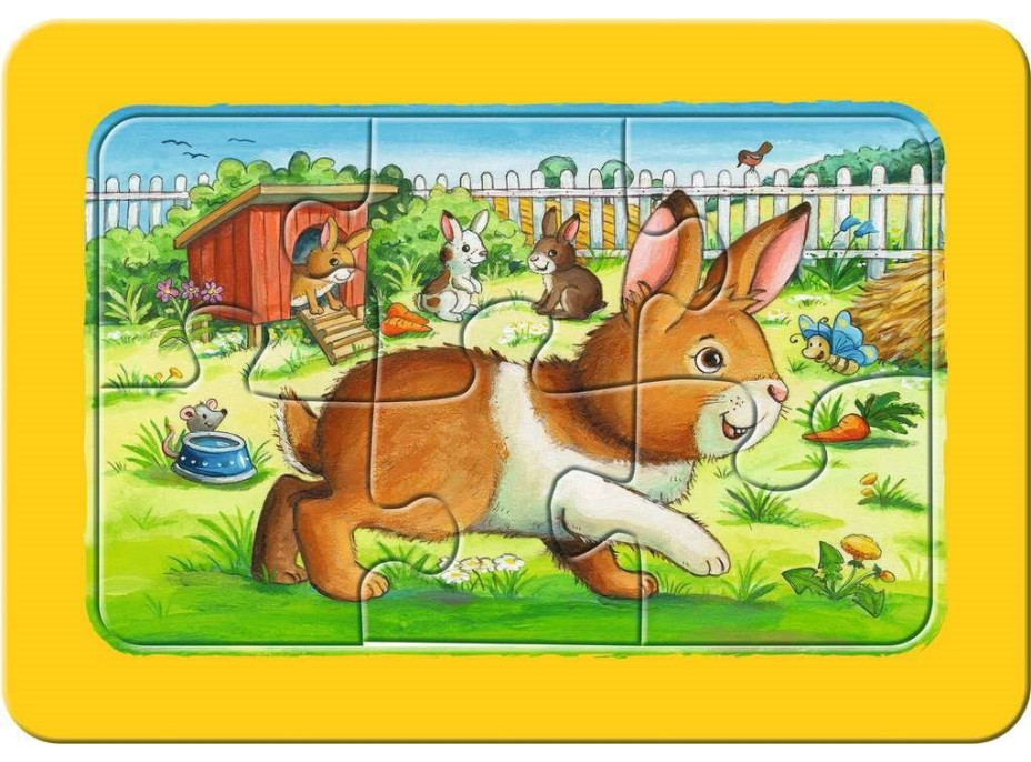 RAVENSBURGER Moje první puzzle Zvířecí kamarádi 3x6 dílků
