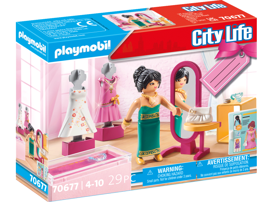 PLAYMOBIL® City Life 70677 Dárkový set Butik se společenskou módou