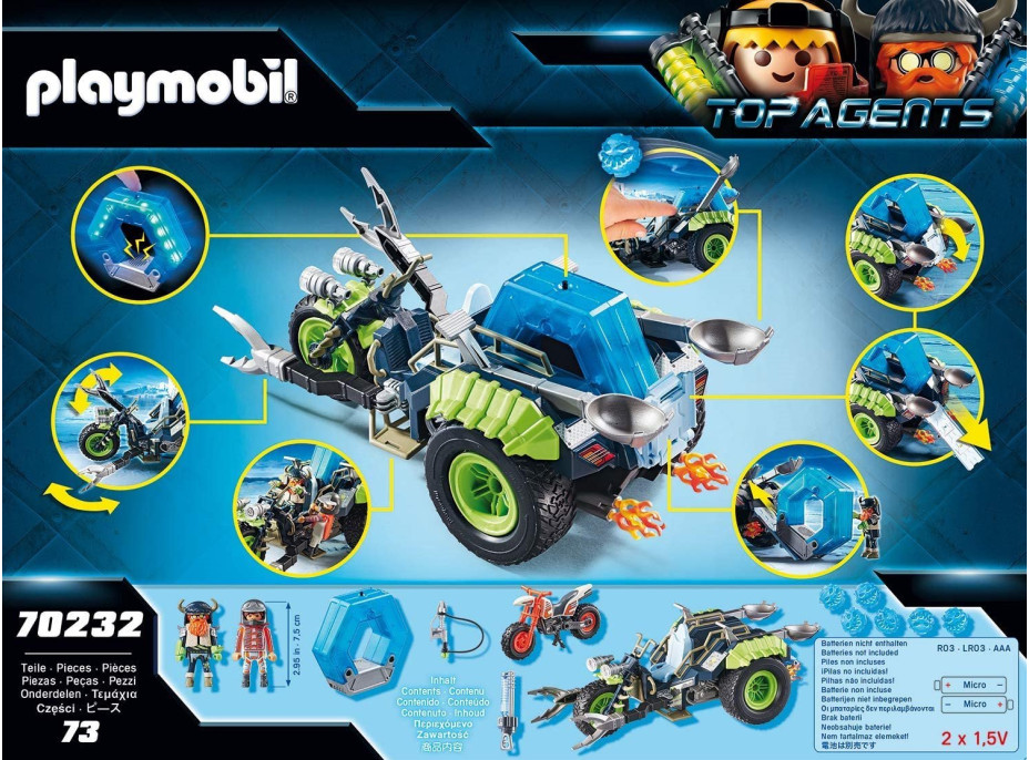 PLAYMOBIL® Top Agents 70232 Arctic Rebels Tříkolka