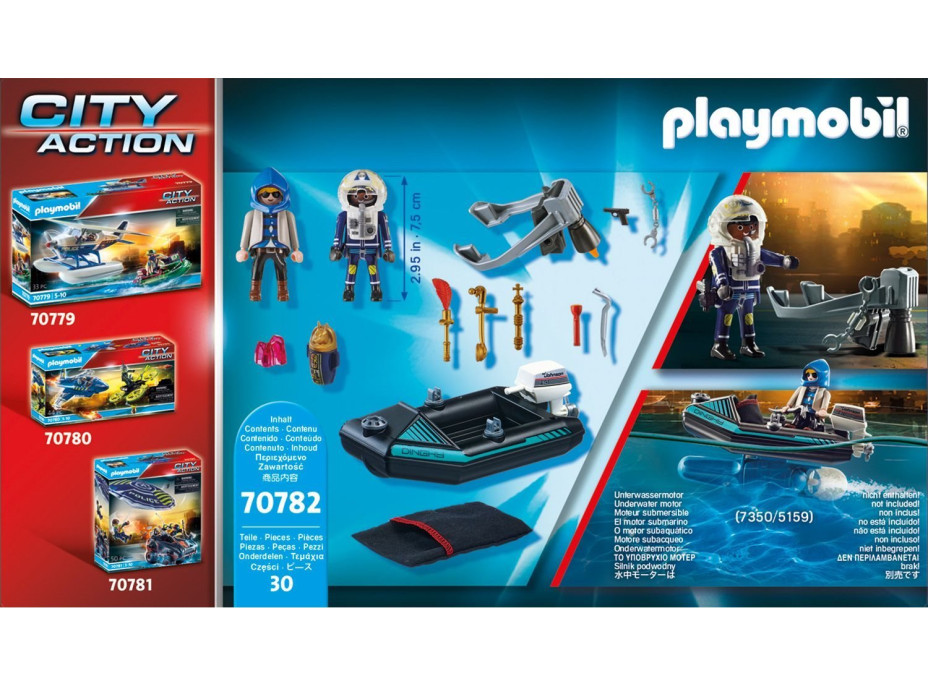 PLAYMOBIL® City Action 70782 Policejní Jetpack: Zatčení zloděje umění