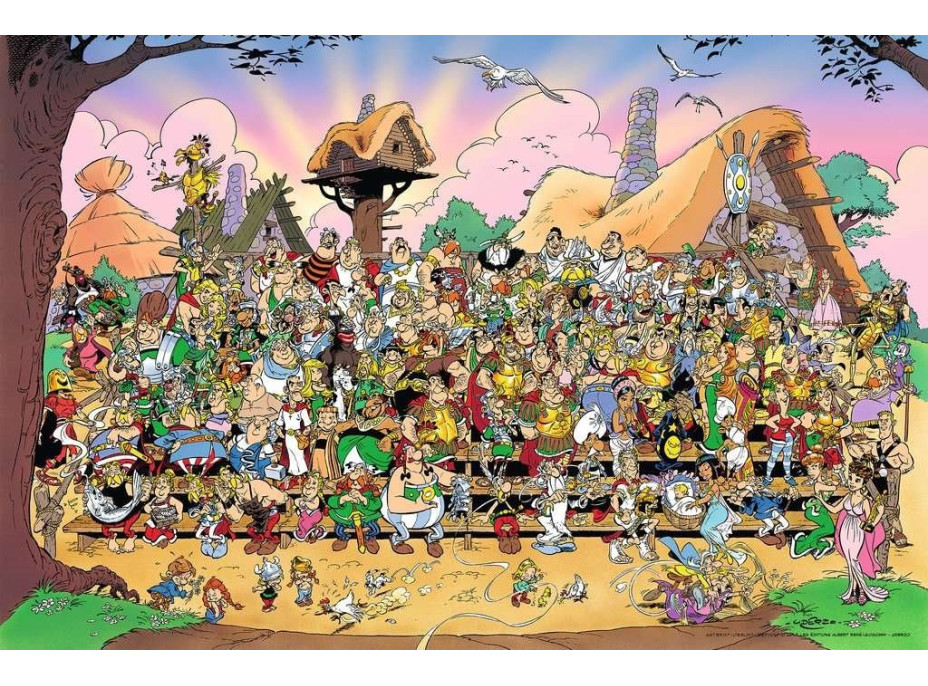 RAVENSBURGER Puzzle Asterix a Obelix: Rodinná fotka 3000 dílků