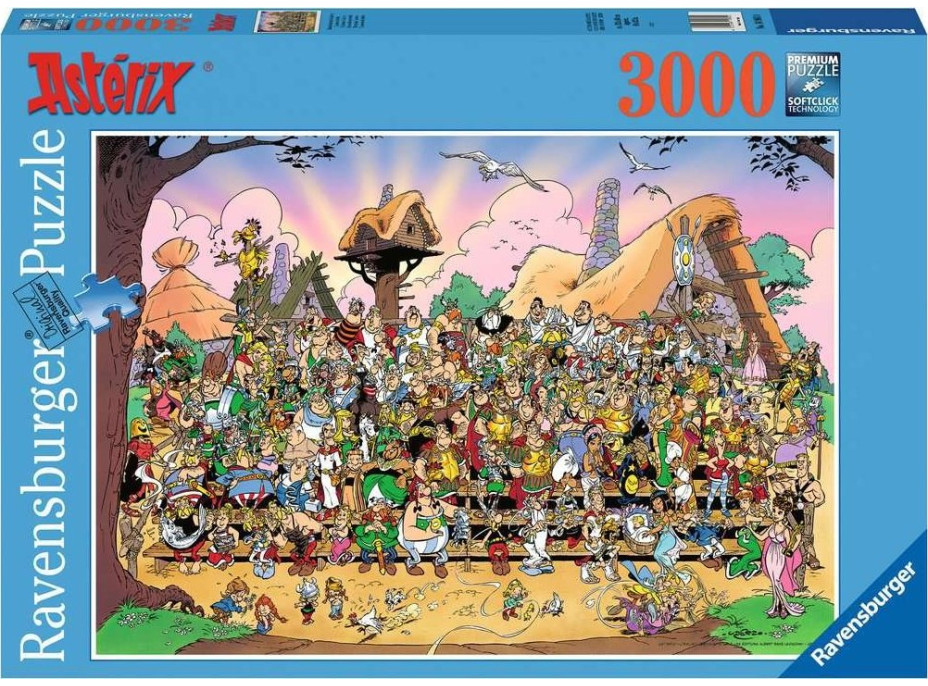 RAVENSBURGER Puzzle Asterix a Obelix: Rodinná fotka 3000 dílků