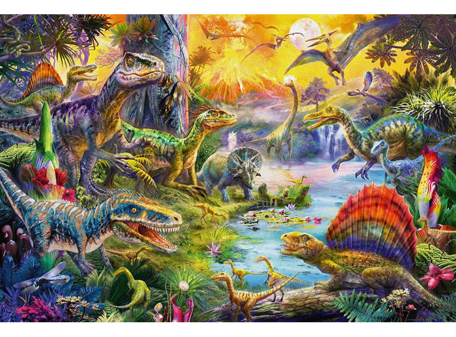 SCHMIDT Puzzle Dinosauři 60 dílků + dárek (figurky dinosaurů)
