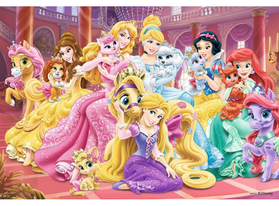 RAVENSBURGER Puzzle Disney princezny a jejich mazlíčci 2x24 dílků