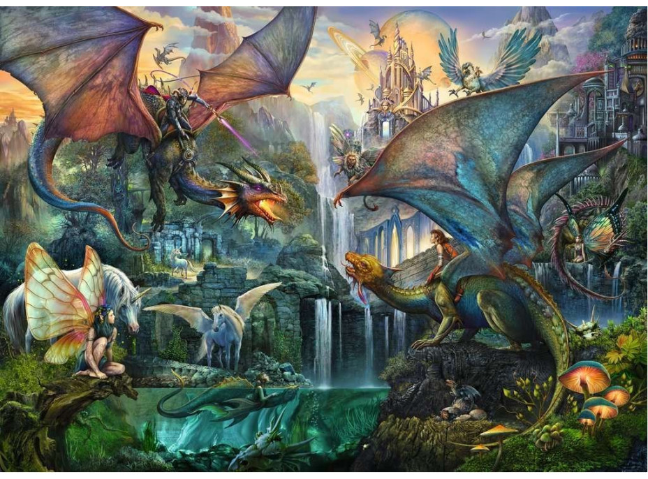 RAVENSBURGER Puzzle Dračí les 9000 dílků