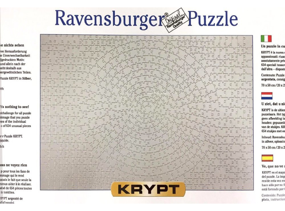 RAVENSBURGER Puzzle Krypt Silver 654 dílků