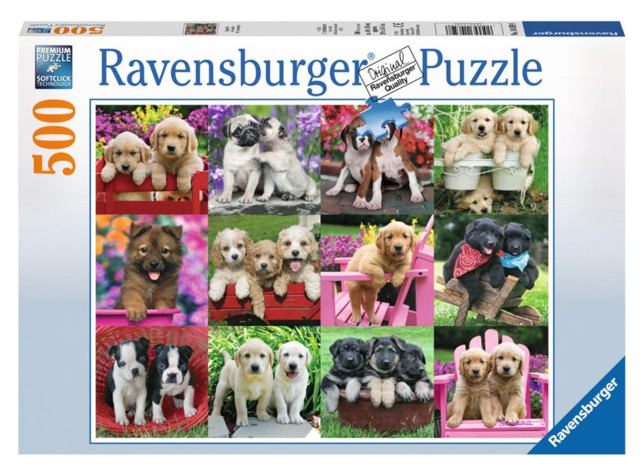 RAVENSBURGER Puzzle Psí kamarádi 500 dílků