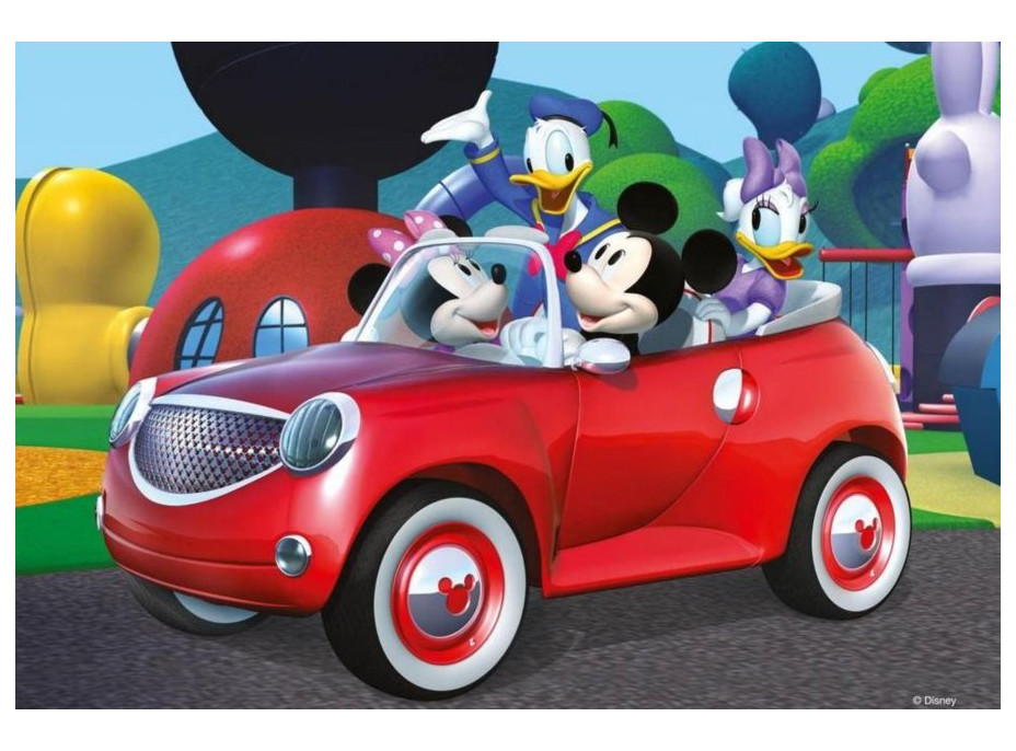RAVENSBURGER Puzzle Mickey Mouse s přáteli 2x12 dílků