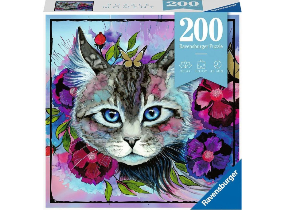 RAVENSBURGER Puzzle Moment: Kočka 200 dílků