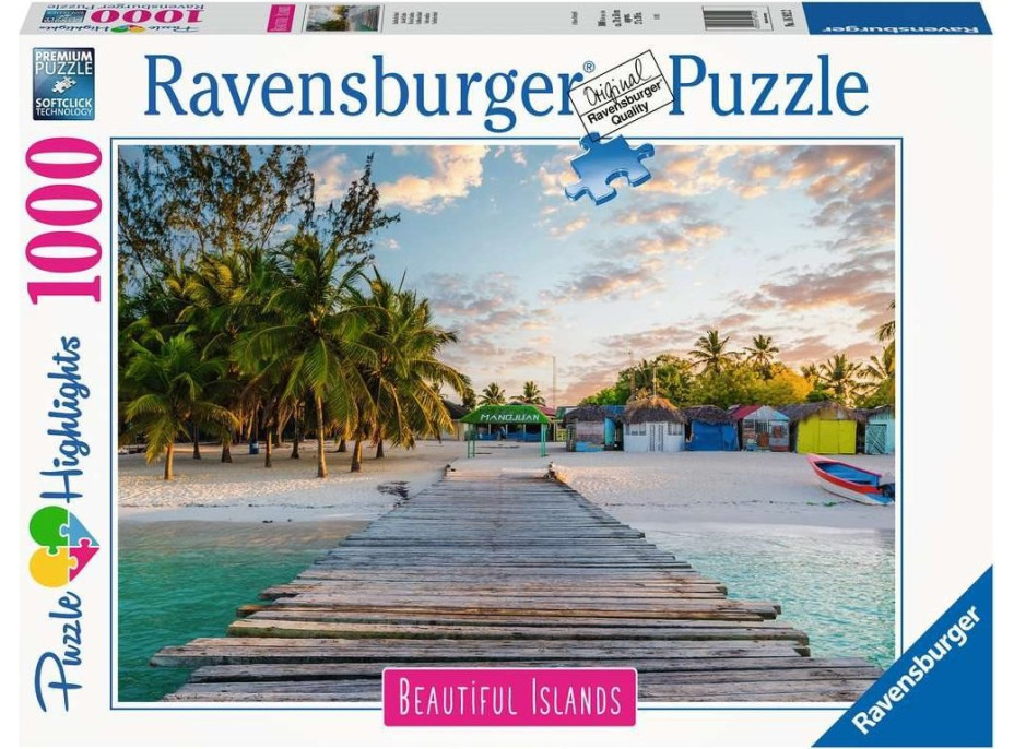 RAVENSBURGER Puzzle Nádherné ostrovy: Maledivy 1000 dílků