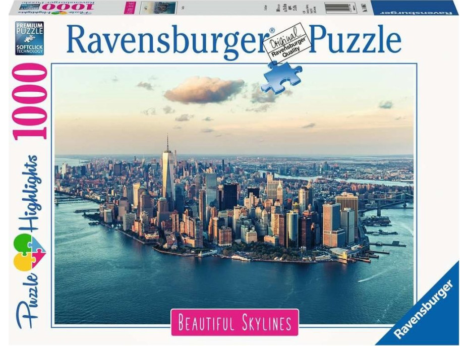 RAVENSBURGER Puzzle New York, USA 1000 dílků