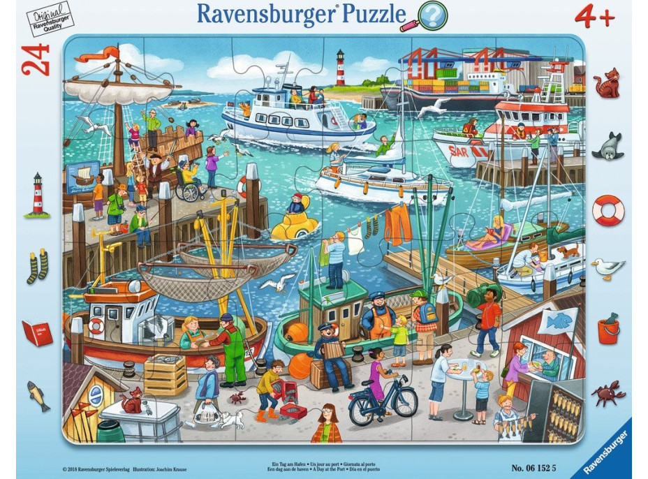 RAVENSBURGER Puzzle Den v přístavu 24 dílků