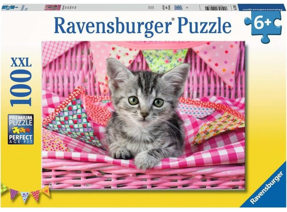RAVENSBURGER Puzzle Roztomilé koťátko XXL 100 dílků
