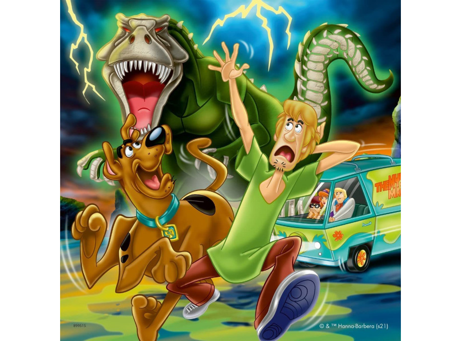 RAVENSBURGER Puzzle Scooby Doo: Noční děsy 3x49 dílků