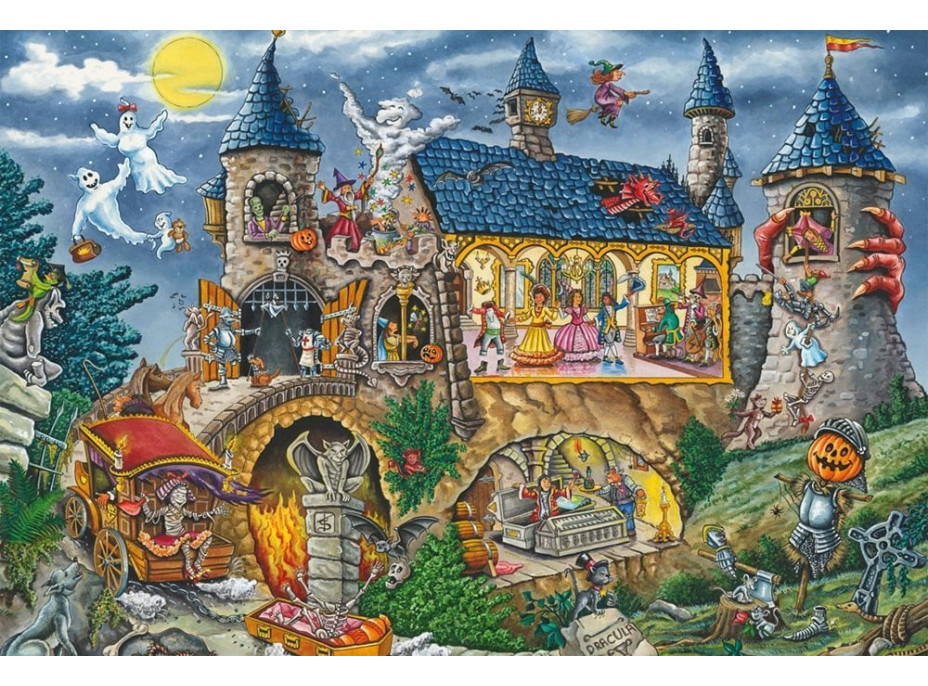 SCHMIDT Puzzle Strašidelný hrad 100 dílků