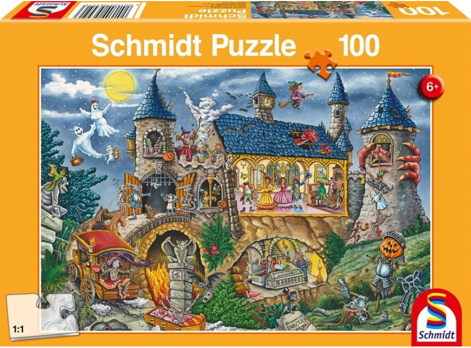 SCHMIDT Puzzle Strašidelný hrad 100 dílků
