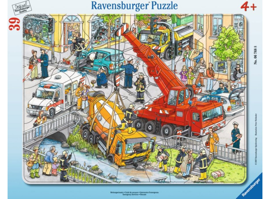 RAVENSBURGER Puzzle Záchranná akce 39 dílků