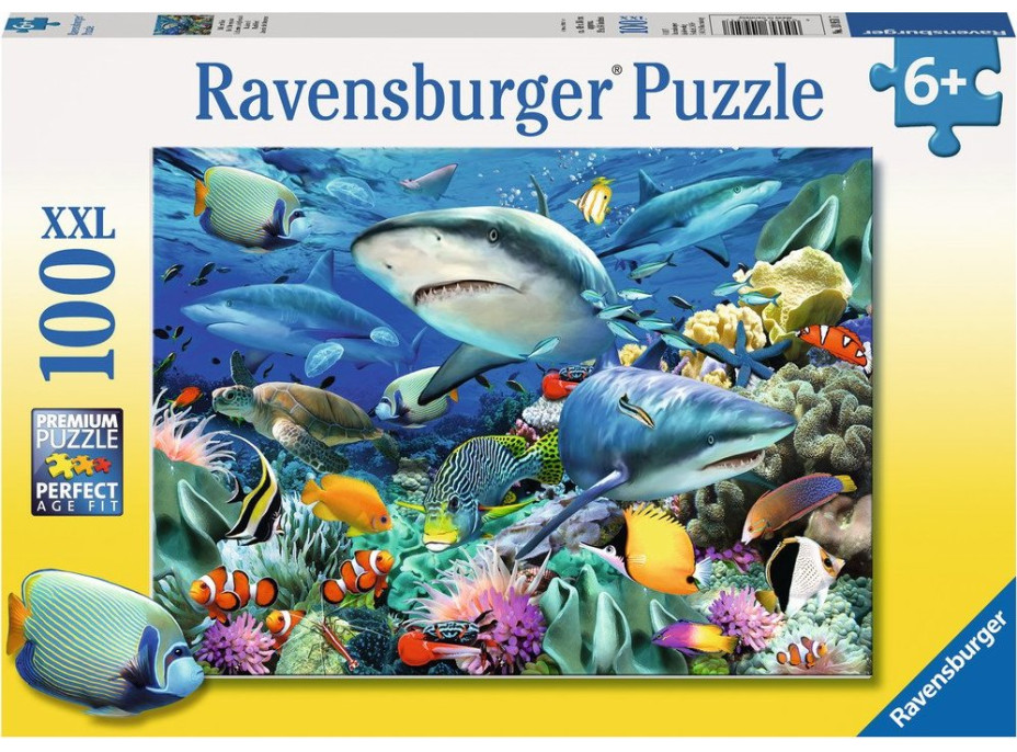 RAVENSBURGER Puzzle Žraločí útes XXL 100 dílků