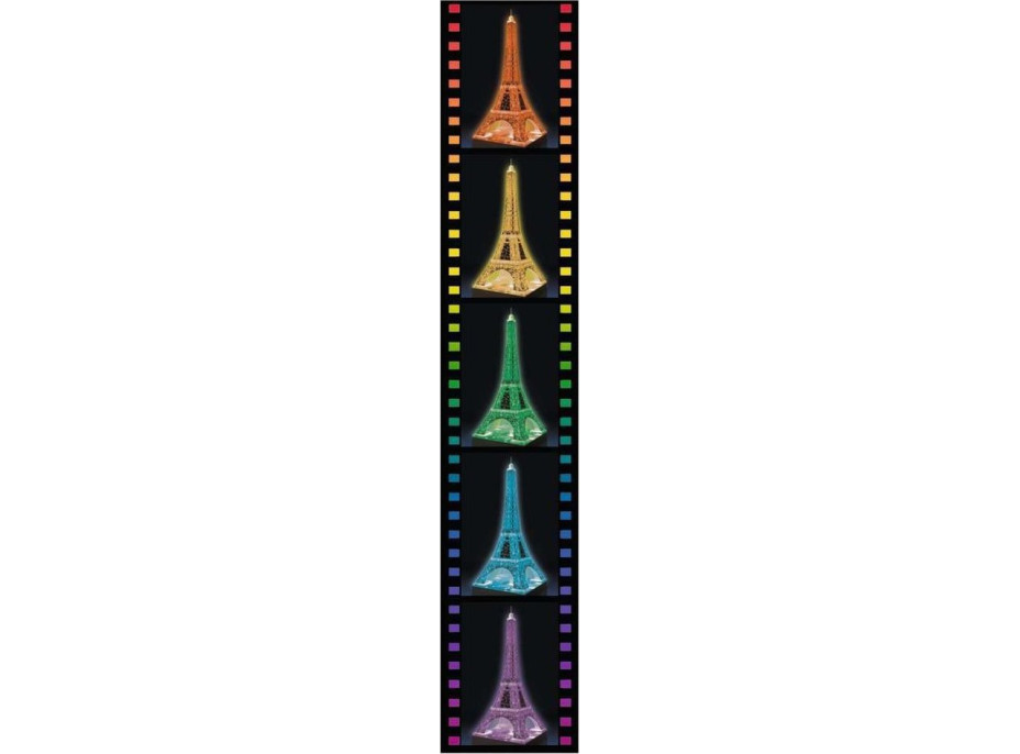 RAVENSBURGER Svítící 3D puzzle Noční edice Eiffelova věž 216 dílků