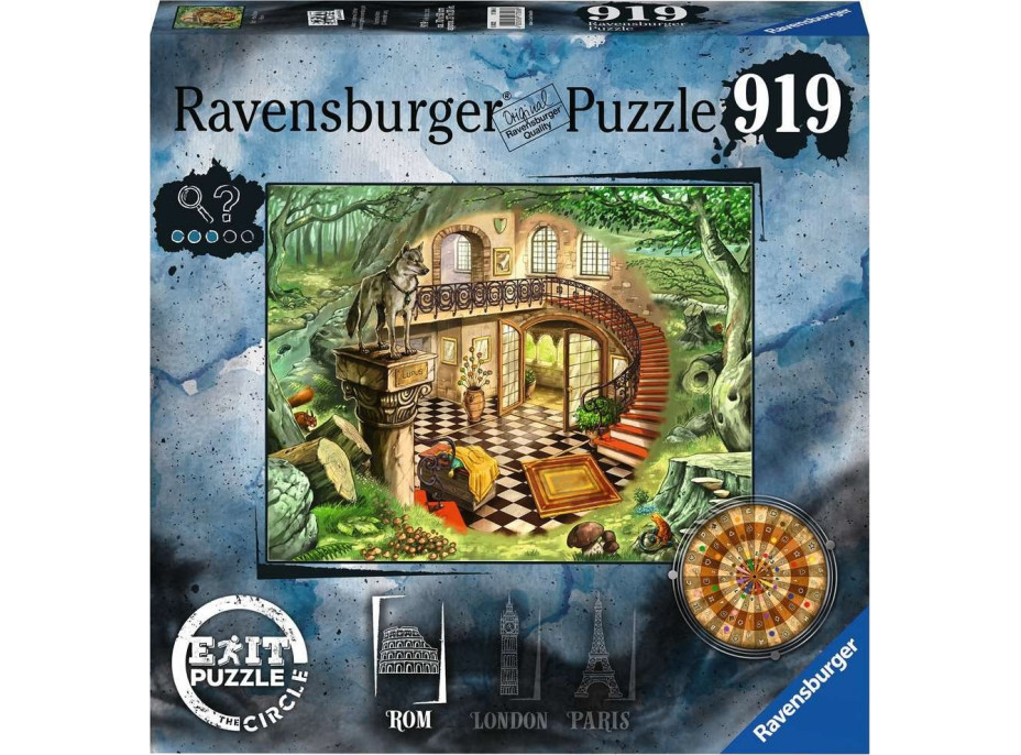 RAVENSBURGER Únikové EXIT puzzle Kruh: V Římě 919 dílků