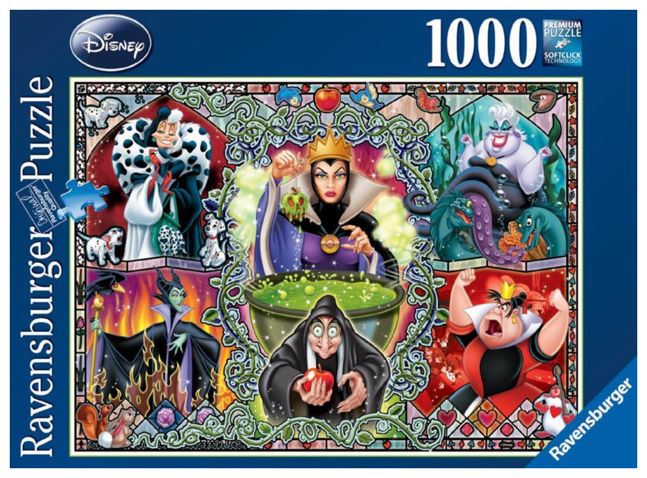 RAVENSBURGER Puzzle Zlé ženy z Disneyho pohádek 1000 dílků