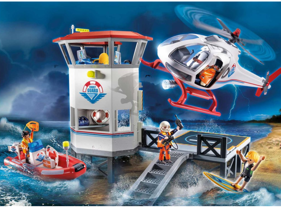 PLAYMOBIL® Rescue Action 70664 Mega Set Pobřežní stráž