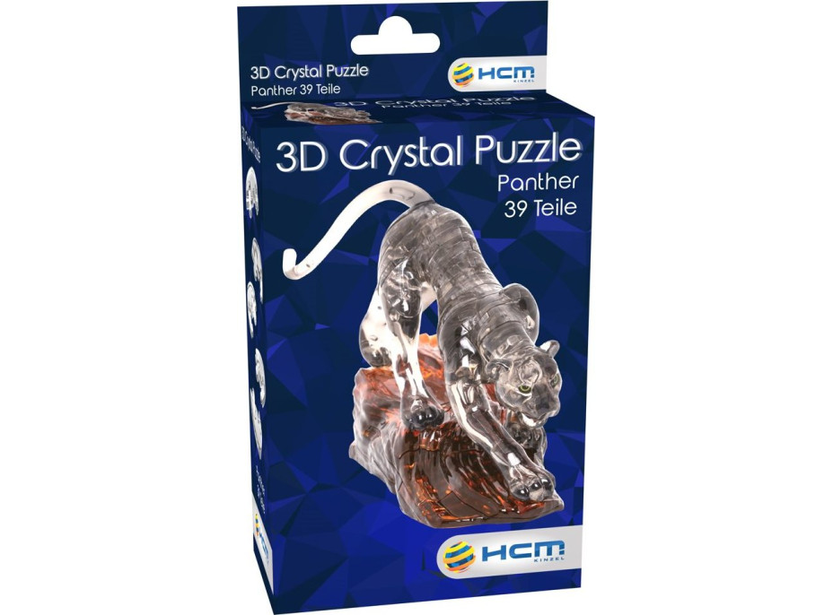 HCM KINZEL 3D Crystal puzzle Černý panter 39 dílků