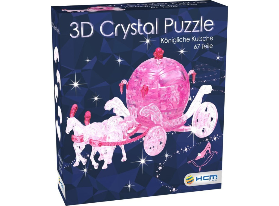 HCM KINZEL 3D Crystal puzzle Královský kočár 67 dílků
