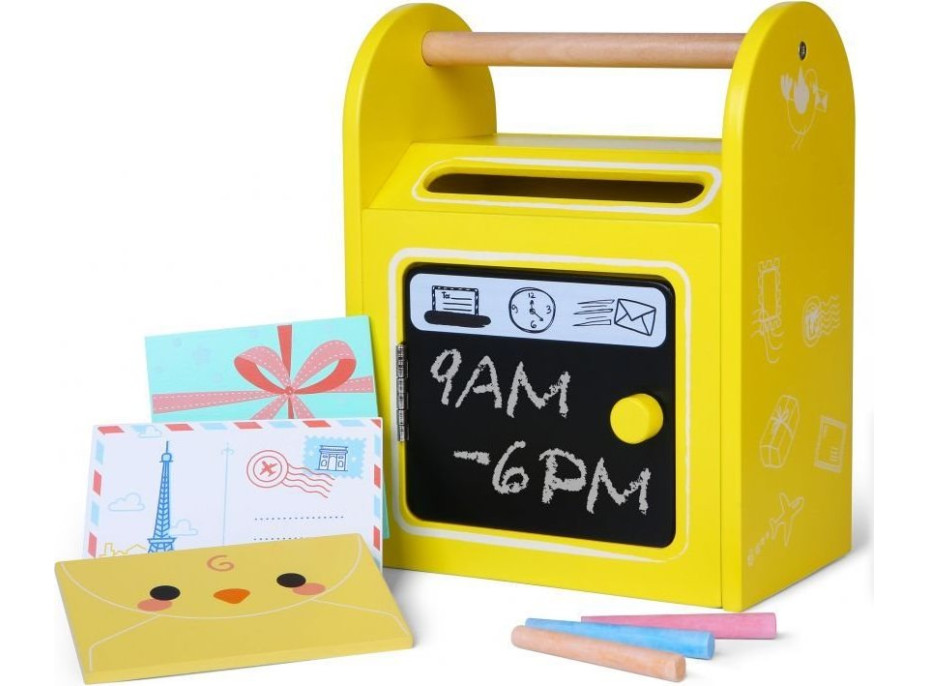 ECOTOYS Dřevěná Poštovní schránka